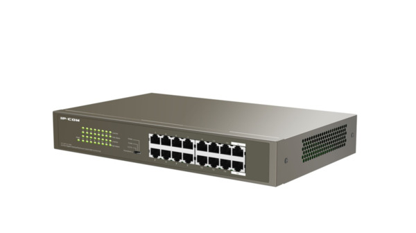 IPCOM G1116P-16-150W Switch 16 puertos Gigabit no gestionable 16 puertos PoE enracable L2 IP-COM (3)