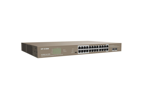 IPCOM G1126P-24-410W Switch 24 puertos PoE Gigabit + 2 puertos SFP no gestionable enracable L2 IP-COM (2)