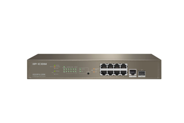 IPCOM G5310P-8-150W Switch Gestionado 10 puertos 9 Gigabit + 1 puerto SFP 8PoE Capa Layer 3 (3)