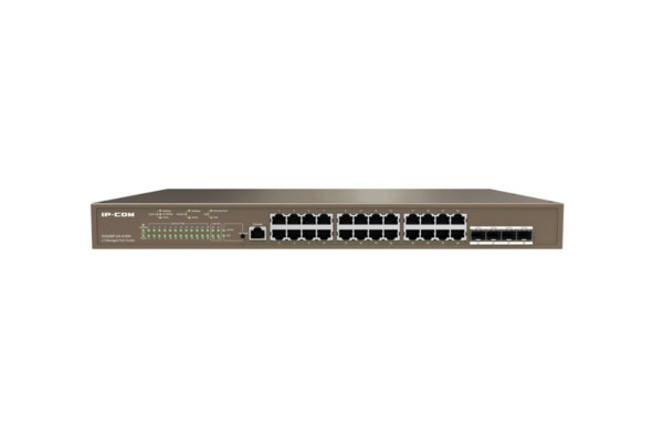IPCOM G5328P-24-410W Switch inteligente 24 PoE Gigabit + 4 puertos SFP PoE Gestionable L3 IP-COM (2)