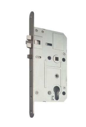 Comprar EUROMEC 60X72TRI Cerradura con función antipánico y antitarjeta, medida 60x72. Izquierda, fail safe con escudo redondo.