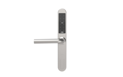 Comprar ICODE03 70-92 INX IZ Juego de cerraduras electrónicas online, acabado acero Inox. apertura izquierda, medidas 70 a 92mm, con apertura móvil BLE, PIN o tarjeta RFID Mifare