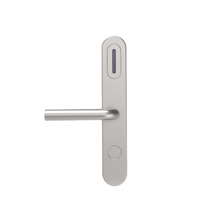 Comprar IHTL-EO 72 INX SAT I Juego de cerraduras electrónicas para Hotel, solución Offline, acabado en Acero Satinado, apertura Izquierda, medidas de 72mm tarjeta RFID Mifare