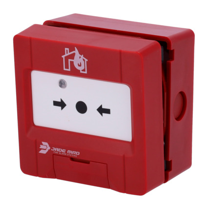Comprar JADE BIRD JBE-2100 Pulsador analógico Jade Bird - Rearmable - Indicador luminoso y visual de activación - Contacto seco auxiliar - Certificado EN 54-11
