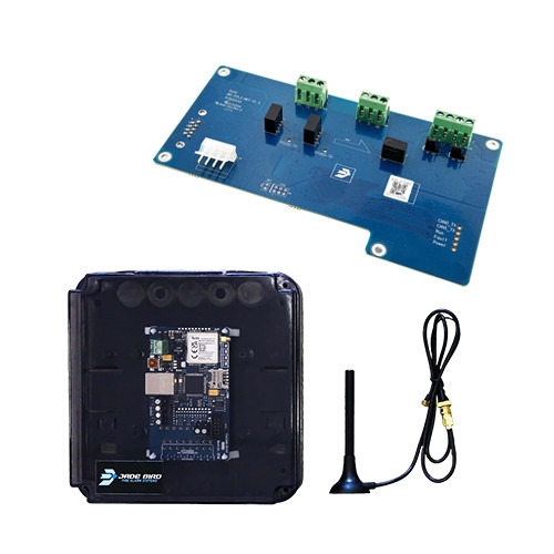 Jade Bird TC-JBE Kit compuesto por transmisor de alarmas IP/GPRS certificado EN54-21 con acceso a Cloud y tarjeta JBE-NET.