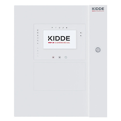 KIDDE 2X-AT-F2-FB Central de detección de incendios analógica de 2 lazos con pantalla táctil y transmisor EN54-21