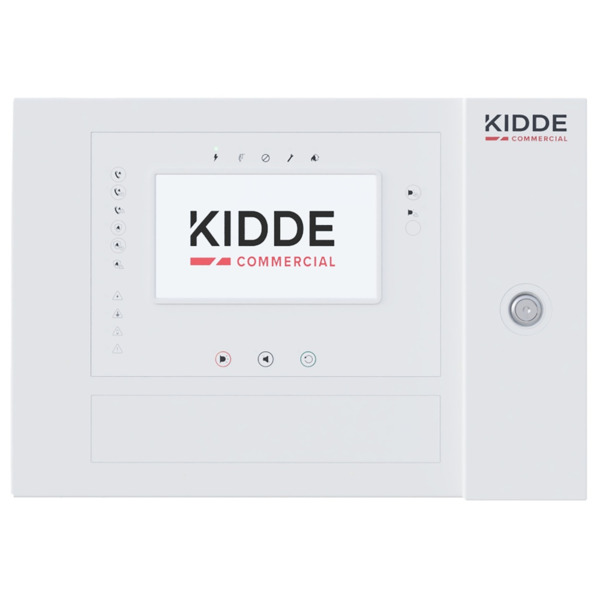 KIDDE 2X-AT-F2-FB-S Panel incendios analógica direccionable Pantalla táctil 7" y Controles de bomberos, 2 lazos. Caja Pequeña