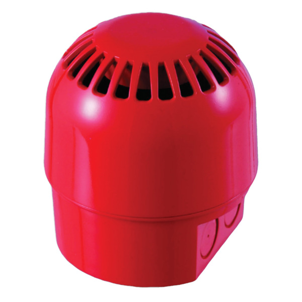 KIDDE AS364 Sirena de alarma convencional Aritech policarbonato interior/exterior para tubo visto 32 tonos IP65 24Vcc Roja 94 a