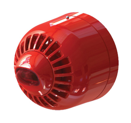 Comprar KIDDE ASW2366 Sirena óptico-acústica analógica interior con flash rojo. Roja Base perfil bajo Pared Aritech