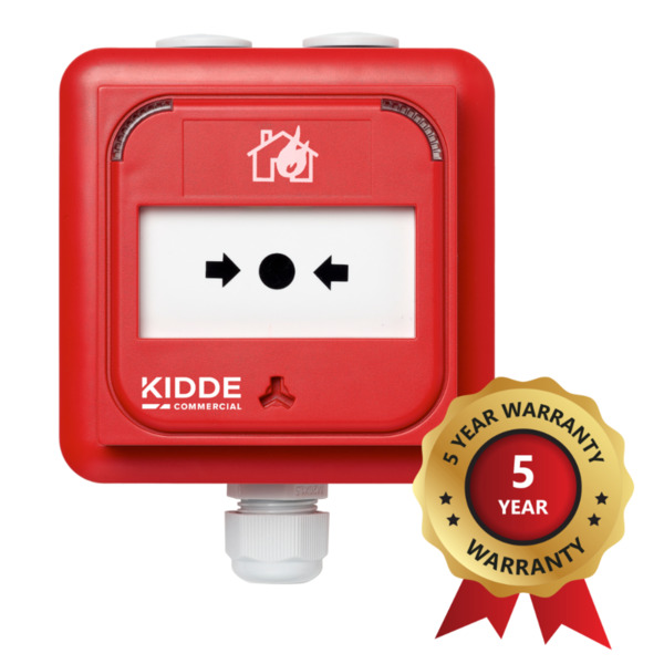 KIDDE COMMERCIAL KE-DM3010R-IP Pulsador analogico inteligente. Serie Excellence. IP67. Color Rojo (1)