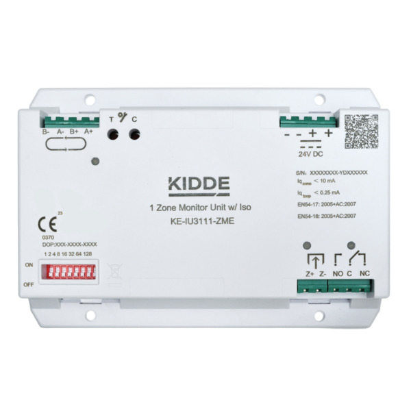 KIDDE COMMERCIAL KE-IU3111-ZME Unidad inteligente analogica monitor de zona con aislador (alimentación ext.)