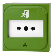 KIDDE COMMERCIAL NC-MC-0-G Pulsador manual inteligente convencional 0?. Color Verde