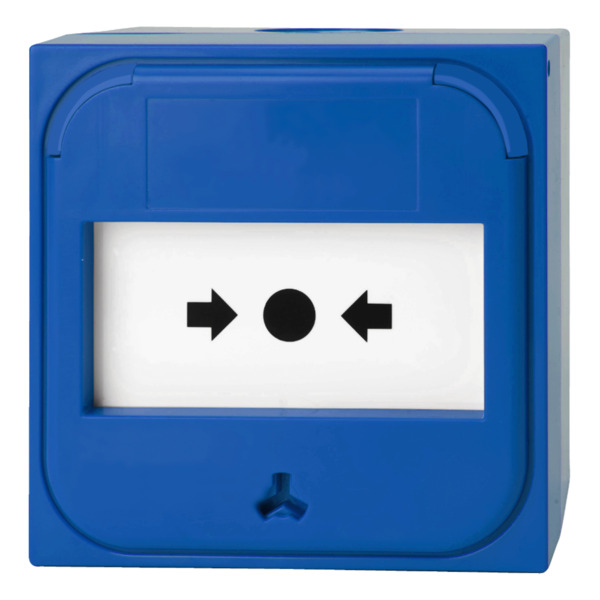 KIDDE COMMERCIAL NC-MC-0-U Pulsador manual inteligente convencional 0?. Color azul
