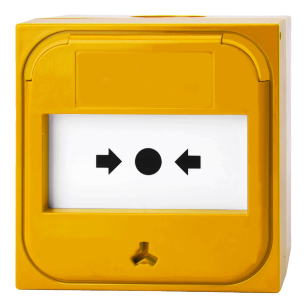 KIDDE COMMERCIAL NC-MC-0-Y Pulsador manual inteligente convencional 0?. Color amarillo