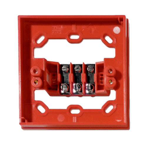 KIDDE DM790 Zócalo base para la conexión en montajes empotrados. con conectores. Color Rojo