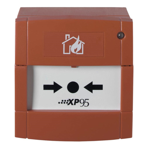 KIDDE DMN990I Pulsador analógico para montar en superficie, serie 990. Aislador interno, con led indicador de estado y llave de