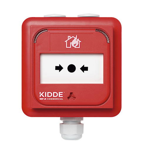 KIDDE KE-DM3010R-IP Pulsador manual de alarma estanco para sistemas analógicos serie Excellence