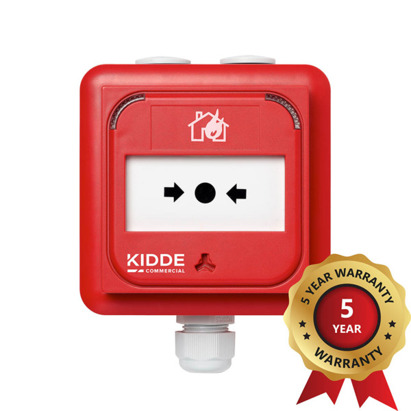 KIDDE KE-DM3110R-IP Pulsador analógico de alarma de incendios rojo con aislador incorporado