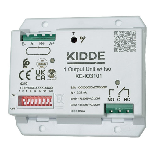 KIDDE KE-IO3101 Módulo de 1 salida de relé para sistemas analógicos serie Excellence,