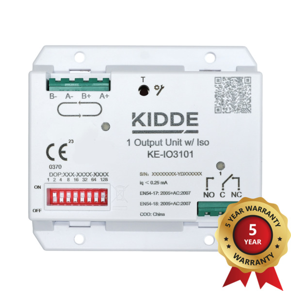 KIDDE KE-IO3101 Módulo inteligente direccionable de 1 salida con aislador