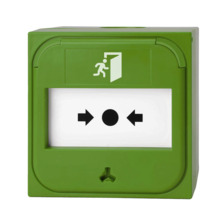 KIDDE NC-MC-0-G Pulsador manual inteligente convencional para montaje empotrado - 0 Ω (Verde) Aritech