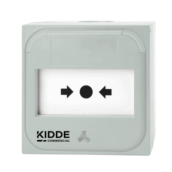 KIDDE NC-MC-0-W Pulsador manual para el control de sistemas de emergencia blanco para aplicaciones de montaje empotrado 0 Ω