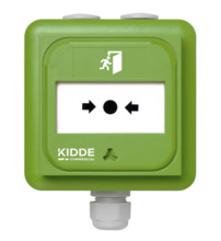 KIDDE NC-MC-IP-0-G Pulsador manual inteligente convencional resistente a la intemperie - 0 Ω (Verde)