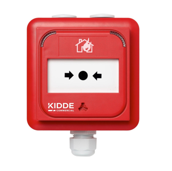 KIDDE NC-MC-IP-100-R Pulsador manual de activación de alarma de incendios inteligente convencional Exterior Rojo