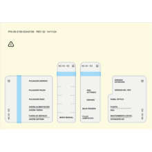 KIDDE NC-PX3-LK-09 Kit Plantilla de idiomas - Español para Panel de incendios convencional y extinción - 3 zonas