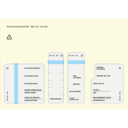 Comprar KIDDE NC-PX3-LK-21 Kit Plantilla de idiomas - Portugués para Panel de incendios convencional y extinción - 3 zonas