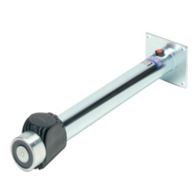 KILSEN FE570 Retenedor electromagnético de 490N con tubo regulable y pulsador de desbloqueo. No incluye base estandar de acero (