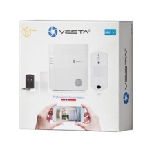 Kit VESTA compuesto por:. 1x Central IP Ethernet + 4G de seguridad VESTA-047N (HSGW-4G-EX) de 320 zonas vía radio; 8 particiones