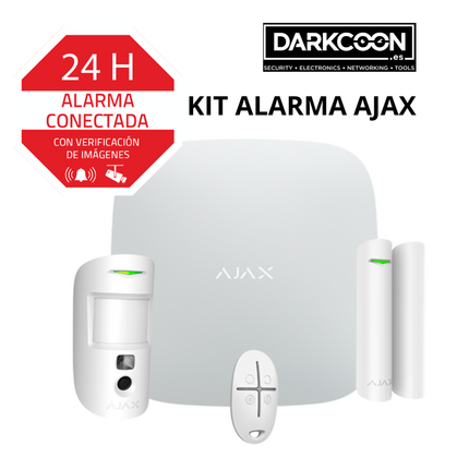 Compra Kit Alarma Ajax Inalámbrico Wifi Gprs Con Cámara Videoverificación MotionCam Sin cuotas. Antiocupas. Casa Hogar Negocio Caravana. Color Blanco