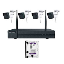 Kit de 4 cámaras bullet IP WIFI + NVR + 1 HDD 1Tb