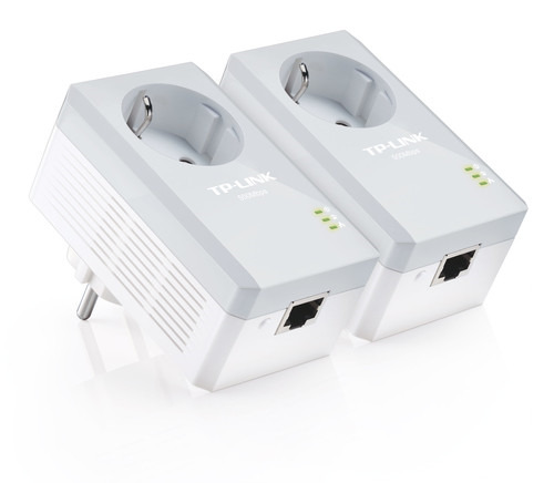 KIT INICIAL DE ADAPTADORES POWERLINES TP-LINK CON ENCHUFE INCORPORADO 500Mbps