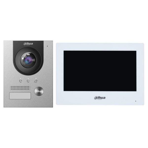 Kit Videoportero 2-hilos IP exterior para Superfície + monitor interior 2-hilos y WiFi