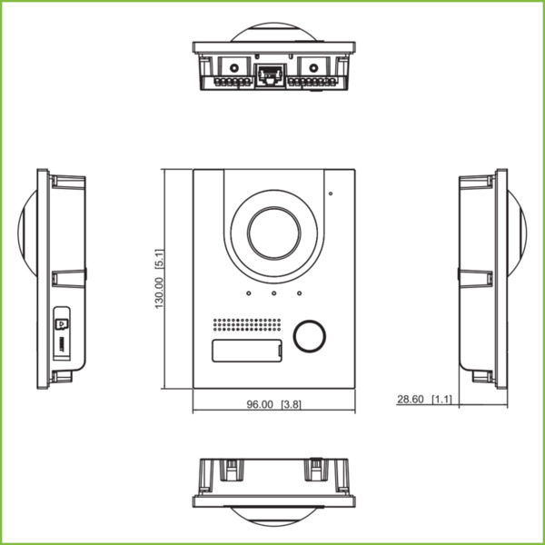 Kit Videoportero IP exterior para Superfície + monitor interior (1)