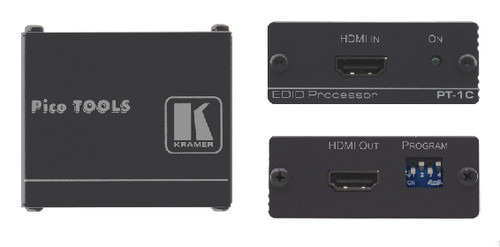 KRAMER 2-CHANNEL 4K60 4:2:0 HDMI OUTPUT CARD WITH SELECTABLE EMBEDDED, DE-EMBEDDED OR ARC ANALOG AUDIO (PT-1C) (1)