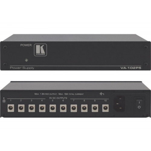 KRAMER AVSM 10−PORT UNIVERSAL 5−VOLT POWER SUPPLY- VA-102P5 (60-80161230) (1)