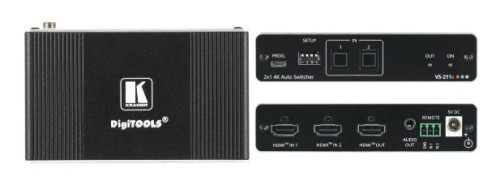 KRAMER AVSM 2X1 4K HDR HDMI AUTO SWITCHER - VS-211X (20-80549090) (1)
