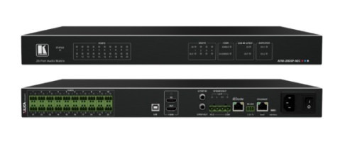 KRAMER AVSM MATRIZ DE AUDIO DE 20 PUERTOS CON DSP Y ENTRADAS Y SALIDAS INTERCAMBIABLES, CON CANCELACÍON DE ECO - AFM-20DSP-AEC (