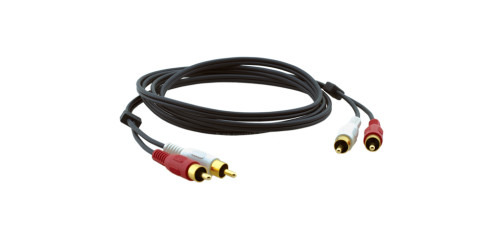 Kramer Electronics 2xRCA, M/M, 1.8m cable de audio 1,8 m RCA Negro
