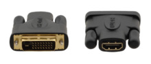 Kramer Electronics 99-9497001 cambiador de género para cable DVI–D HDMI Negro, Oro