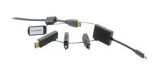 Kramer Electronics AD-RING-5 cambiador de género para cable Negro
