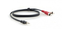 Kramer Electronics C-A35M/2RAM-50 cable de audio 15,2 m 3,5mm 2 x RCA Negro