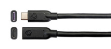 Kramer Electronics PG-U32/FF cambiador de género para cable USB–C Negro