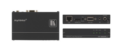 Kramer Electronics TP-580RXR extensor audio/video Receptor AV Negro (1)