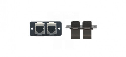 Kramer Electronics W4545(B) placa de pared y cubierta de interruptor Negro