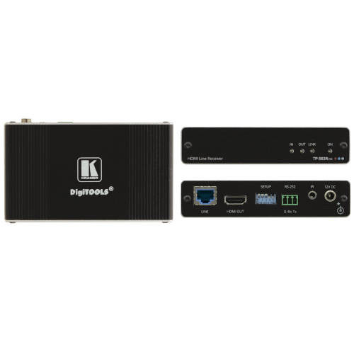 KRAMER / RECEPTOR HD BASE T - ALTO RENDIMIENTO/ 4K / HDMI / TP-583RXR / NEGRO (1)