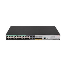 Switch PoE H3C gestionable L3. 24 puertos PoE Gigabit. 4 combo SFP Gigabit. 4 puertos SFP+ Ten-Gigabit. 1 puerto consola. Entreg